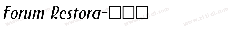 Forum Restora字体转换